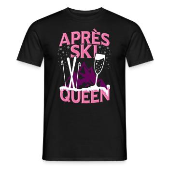 Drôle Sports d'hiver Après Ski Party Fun Gift - T-shirt homme - noir - Devant - AI Model Male 178 light (178cm)