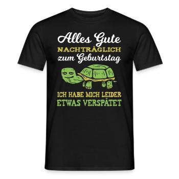 Tout Bonne nouvelle d’anniversaire oublié tasse - T-shirt homme - noir - Devant - AI Model Male 178 light (178cm)