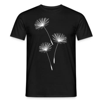 Pissenlit pissenlit fleurs - T-shirt homme - noir - Devant - AI Model Male 178 light (178cm)