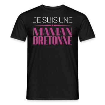 Incroyable maman bretonne ! cadeau maman bretonne - T-shirt homme - noir - Devant - AI Model Male 178 light (178cm)