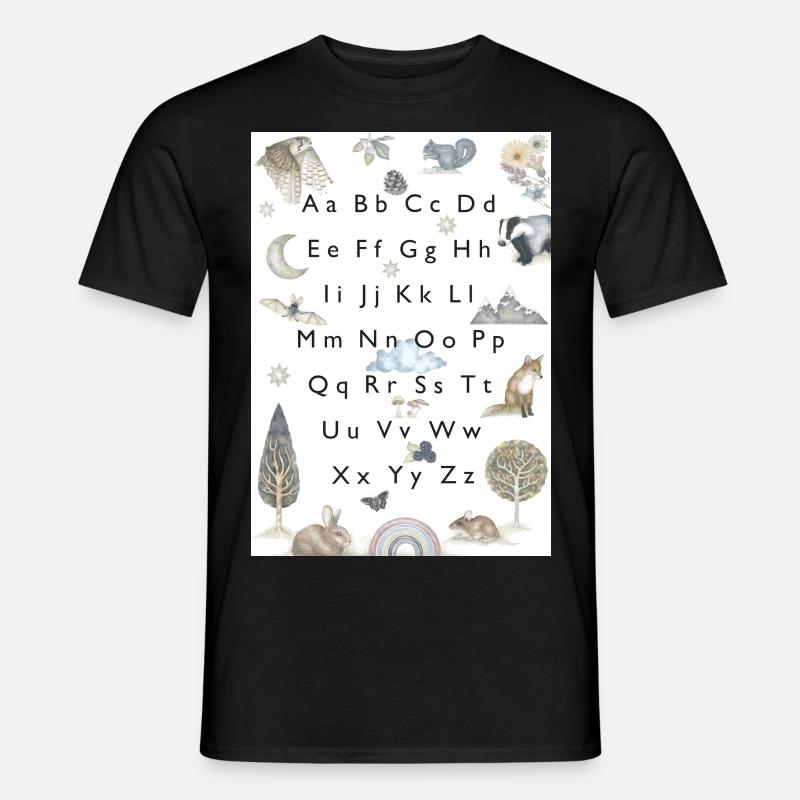 Fauna des Waldes. - Männer T-Shirt - Schwarz