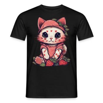 Cadeau de chat Ragamuffin - T-shirt homme - noir - Devant - AI Model Male 178 light (178cm)