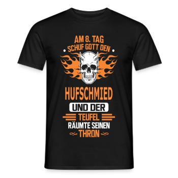 HUFSCHMIED - Männer T-Shirt - Schwarz - Vorne - AI Model Male 178 light (178cm)