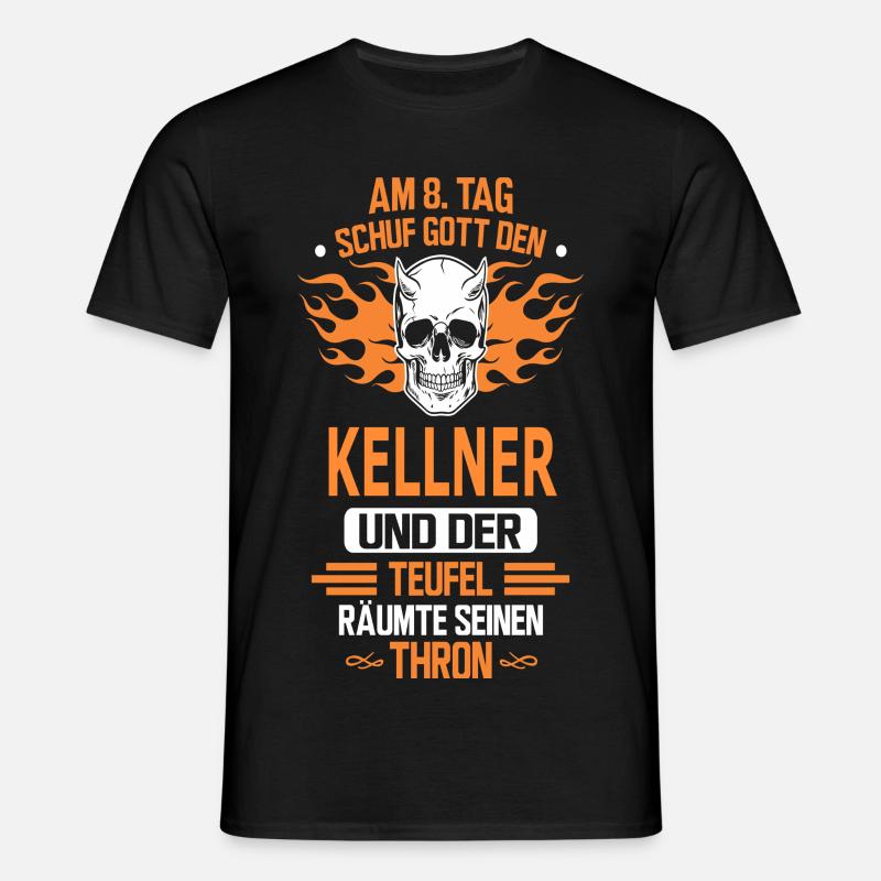 KELLNER - Männer T-Shirt - Schwarz
