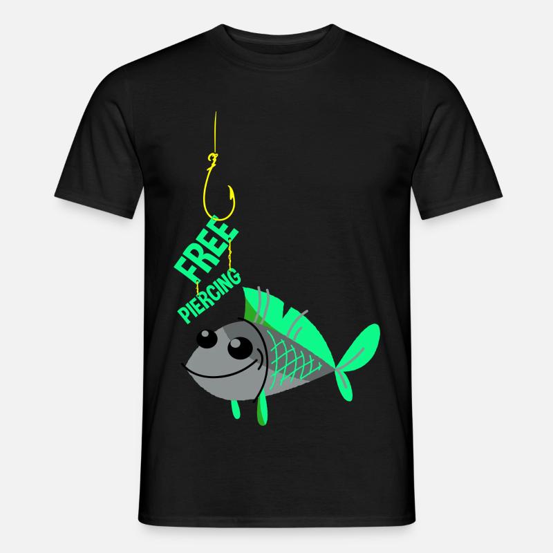 Free Piercing - Männer T-Shirt - Schwarz