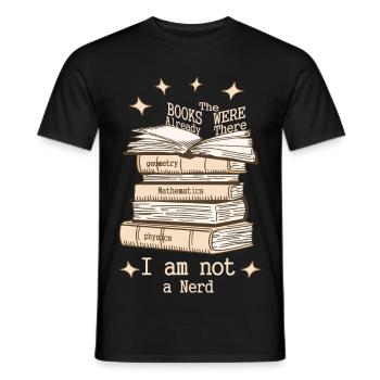 Non sono un nerd - T-shirt uomo - nero - Fronte - AI Model Male 178 light (178cm)