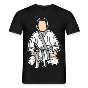 Drôle d’enfant de judo - T-shirt homme - noir - Devant - AI Model Male 178 light (178cm)
