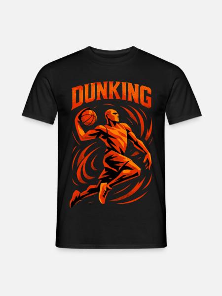 Basketball Dunk Throw Player Dunking Gift - Men's T-Shirt - black