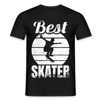 Bester Skater - Männer T-Shirt - Schwarz - Vorne - AI Model Male 178 light (178cm)