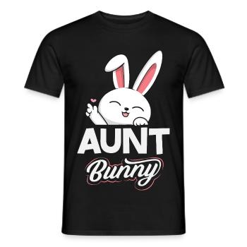 Joyeuse Pâques, douce chasse aux œufs du lapin, œufs de Pâques - T-shirt homme - noir - Devant - AI Model Male 178 light (178cm)