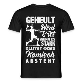Handball Handballer Handball Trainer Fan Geschenk - Männer T-Shirt - Schwarz - Vorne - AI Model Male 178 light (178cm)