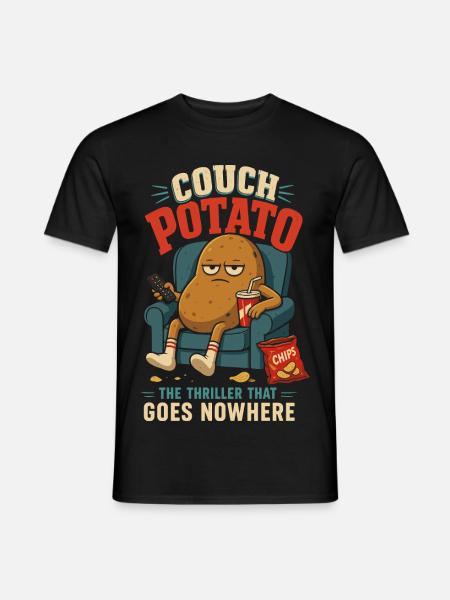 Couch Potato – Der Thriller ohne Handlung - Männer T-Shirt - Schwarz