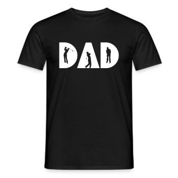 T-shirt Dad Golf Silhouette - T-shirt homme - noir - Devant - AI Model Male 178 light (178cm)