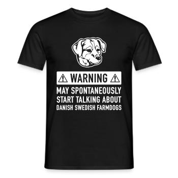 Drôle de chien de ferme dano-suédoise Idée cadeau - T-shirt homme - noir - Devant - AI Model Male 178 light (178cm)