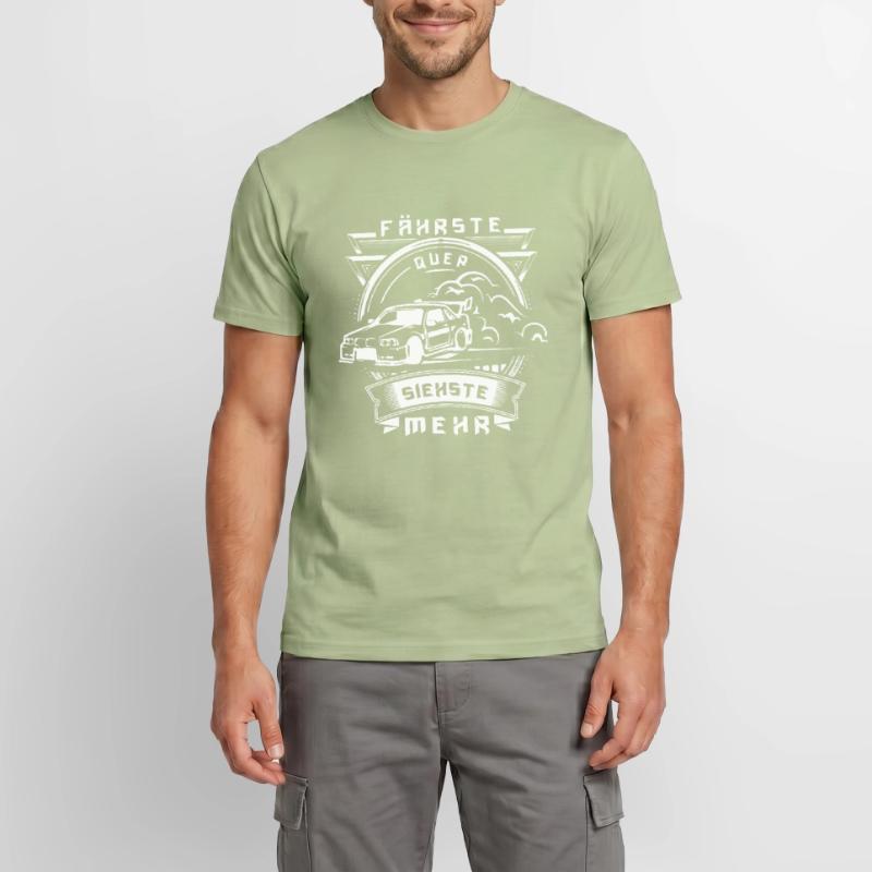 Fährste quer, siehste mehr! Männer T-Shirt