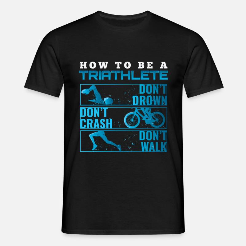 Triathlon Tshirt Gift Evolution Men - Men's T-Shirt - black
