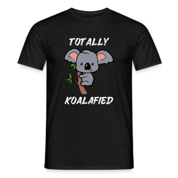 Bébé Koala doux petit bébé Koala Eucalyptus - T-shirt homme - noir - Devant - AI Model Male 178 light (178cm)