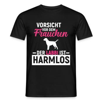 Labrador Retriever - Männer T-Shirt - Schwarz - Vorne - AI Model Male 178 light (178cm)