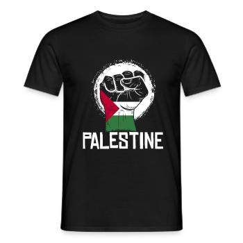 Palestine Faust Revolution Jerusalem Arabia Koran - Men's T-Shirt - black - Front - AI Model Male 178 light (178cm)