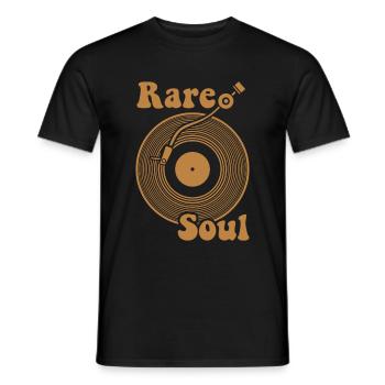 Soul Music Musik Funk Soulmusik Vinyl 70s Retro - Männer T-Shirt - Schwarz - Vorne - AI Model Male 178 light (178cm)