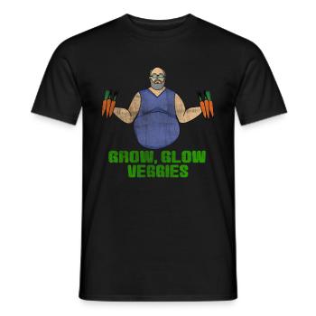 Vendeur de légumes - T-shirt homme - noir - Devant - AI Model Male 178 light (178cm)
