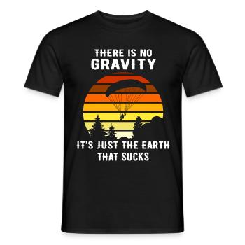 Paragliding Funny Paragliding Gift - Men's T-Shirt - black - Front - AI Model Male 178 light (178cm)