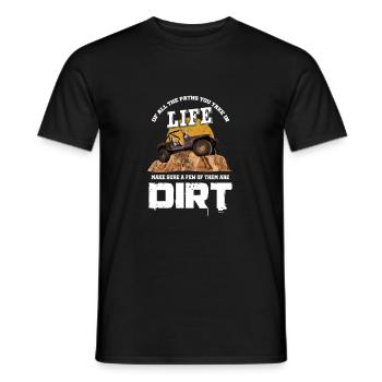 Dirt Jeep - Men's T-Shirt - black - Front - AI Model Male 178 light (178cm)