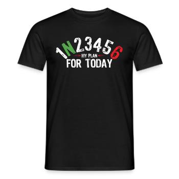 Motorcycle / Biker - Motorcyclist Circuit - Men's T-Shirt - black - Front - AI Model Male 178 light (178cm)