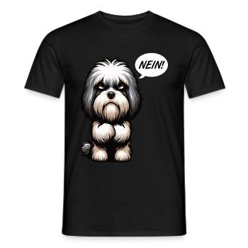 Nein Havaneser Havaneserbesitzer Havaneserhalter - Männer T-Shirt - Schwarz - Vorne - AI Model Male 178 light (178cm)