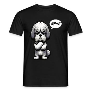 Nein Shih tzu Shih tzus Shih tzu Besitzer - Männer T-Shirt - Schwarz - Vorne - AI Model Male 178 light (178cm)