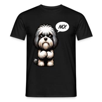 Non Bichon Havanais Propriétaires Havanais Propriétaires Hachons Propriétaires Havanais - T-shirt homme - noir - Devant - AI Model Male 178 light (178cm)
