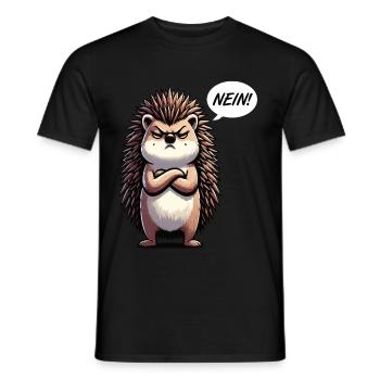 Nein Igel Igelliebhaber Igelbesitzer Igelhalter - Männer T-Shirt - Schwarz - Vorne - AI Model Male 178 light (178cm)