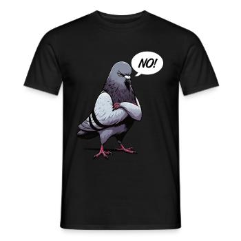 No pigeon pigeons pigeon fanciers pigeon fanciers - Men's T-Shirt - black - Front - AI Model Male 178 light (178cm)