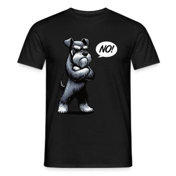 No Schnauzer Giant Schnauzer Schnauzer Owner - Men's T-Shirt - black - Front - AI Model Male 178 light (178cm)