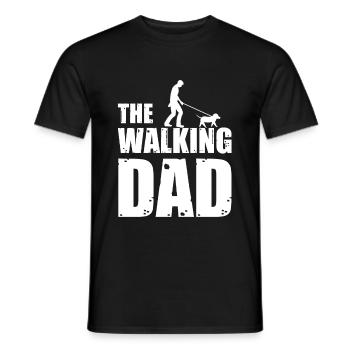 Walking Dad Hundeliebhaber Hund Haustier Geschenk - Männer T-Shirt - Schwarz - Vorne - AI Model Male 178 light (178cm)