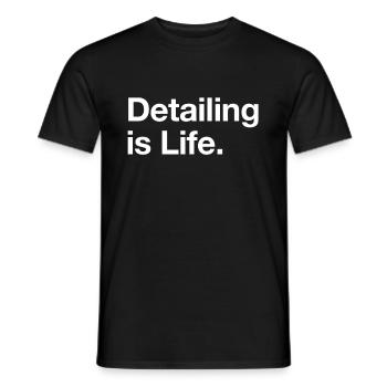 Detailing Vehicle Care Detailer Gift - Men's T-Shirt - black - Front - AI Model Male 178 light (178cm)