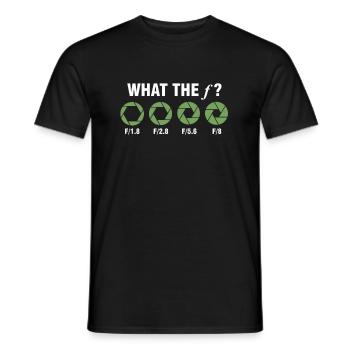 Kamera Fotograf Objektiv Fotografieren Geschenk - Männer T-Shirt - Schwarz - Vorne - AI Model Male 178 light (178cm)