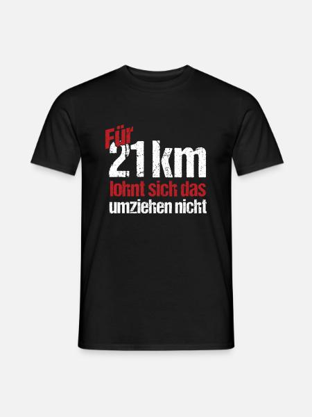 Marathon Laufen Joggen Läufer Langlauf Geschenk - Männer T-Shirt - Schwarz