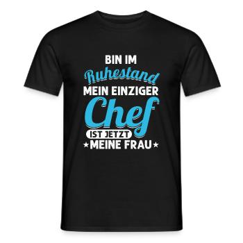 Ruhestand Rentner Rentnerin Rente Opa Oma Geschenk - Männer T-Shirt - Schwarz - Vorne - AI Model Male 178 light (178cm)