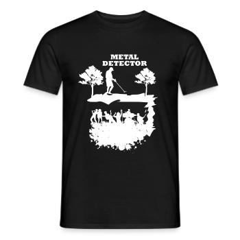 Détecteur de métaux Heavy Metal Metalcore Gift - T-shirt homme - noir - Devant - AI Model Male 178 light (178cm)