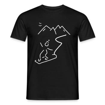 Snowboarding Winter Snowboarder Snowboard Gift - Men's T-Shirt - black - Front - AI Model Male 178 light (178cm)
