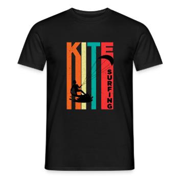 Kite Surfing Kiten Kite Surfer Surfen Geschenk - Männer T-Shirt - Schwarz - Vorne - AI Model Male 178 light (178cm)