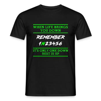Motorrad Fahren Motorradfahrer Motorrad Geschenk - Männer T-Shirt - Schwarz - Vorne - AI Model Male 178 light (178cm)