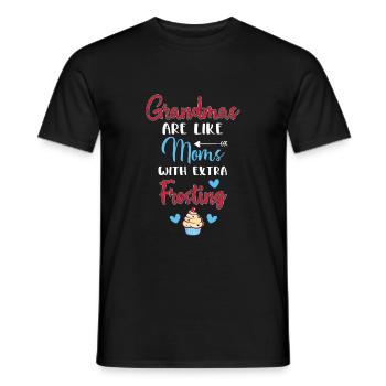 Omas - Männer T-Shirt - Schwarz - Vorne - AI Model Male 178 light (178cm)