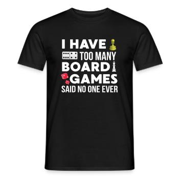Board Gamer Geek - Men's T-Shirt - black - Front - AI Model Male 178 light (178cm)