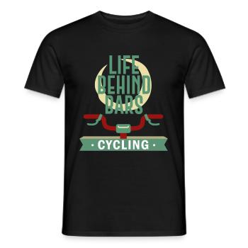 Life Behind Bars - Cycling - Men's T-Shirt - black - Front - AI Model Male 178 light (178cm)