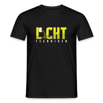 Lichttechniker Bühne Licht Lichttechnik Geschenk - Männer T-Shirt - Schwarz - Vorne - AI Model Male 178 light (178cm)