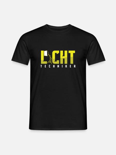 Lichttechniker Bühne Licht Lichttechnik Geschenk - Männer T-Shirt - Schwarz