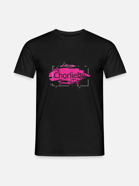 Chorliebe Chor Chorsingen Sänger Singen Geschenk - Männer T-Shirt - Schwarz