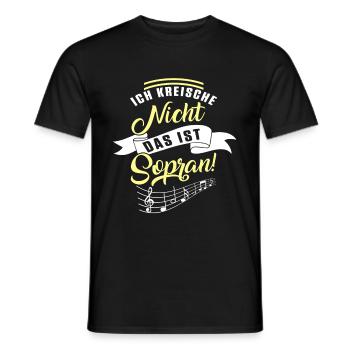 Chor Sopran Chorleiter Chorsingen Sänger Geschenk - Männer T-Shirt - Schwarz - Vorne - AI Model Male 178 light (178cm)